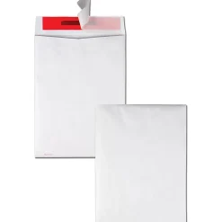Survivor® Tyvek® Tamper-Indicator Envelopes, 9" x 12", Self-Adhesive, White, Box Of 100