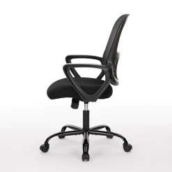 Sweetcrispy Ergonomic Mesh Mid-Back Task Chair, Black
