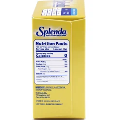 Sweetener Packets, Splenda, Box Of 100 Packets