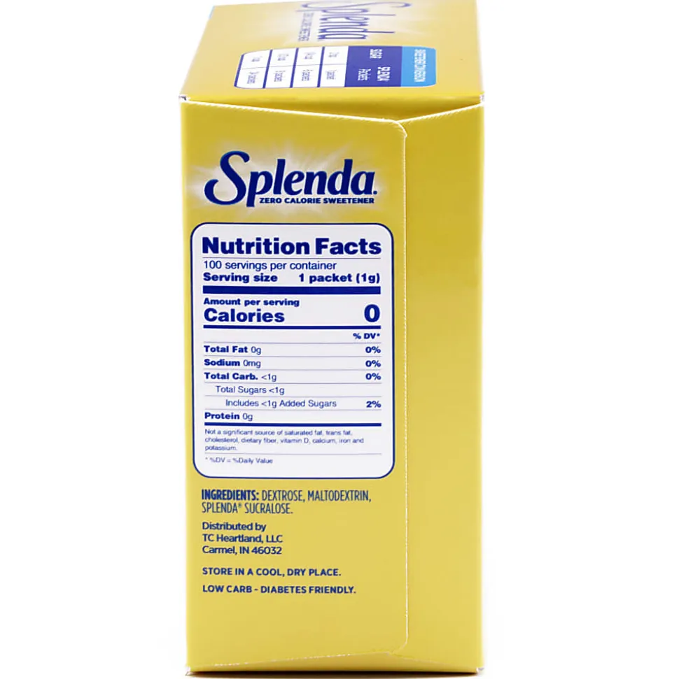 Sweetener Packets, Splenda, Box Of 100 Packets