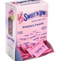 SWEET'N Low Low-Sugar Substitute Packets - Artificial Sweetener - 400/Box - 4 / Carton
