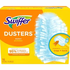 Swiffer® Dry Sweeping Cloth Refills, Unscented, 9 1/2" x 7 5/8", Pack Of 18 Cloths
