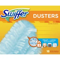 Swiffer® Dry Sweeping Cloth Refills, Unscented, 9 1/2" x 7 5/8", Pack Of 18 Cloths