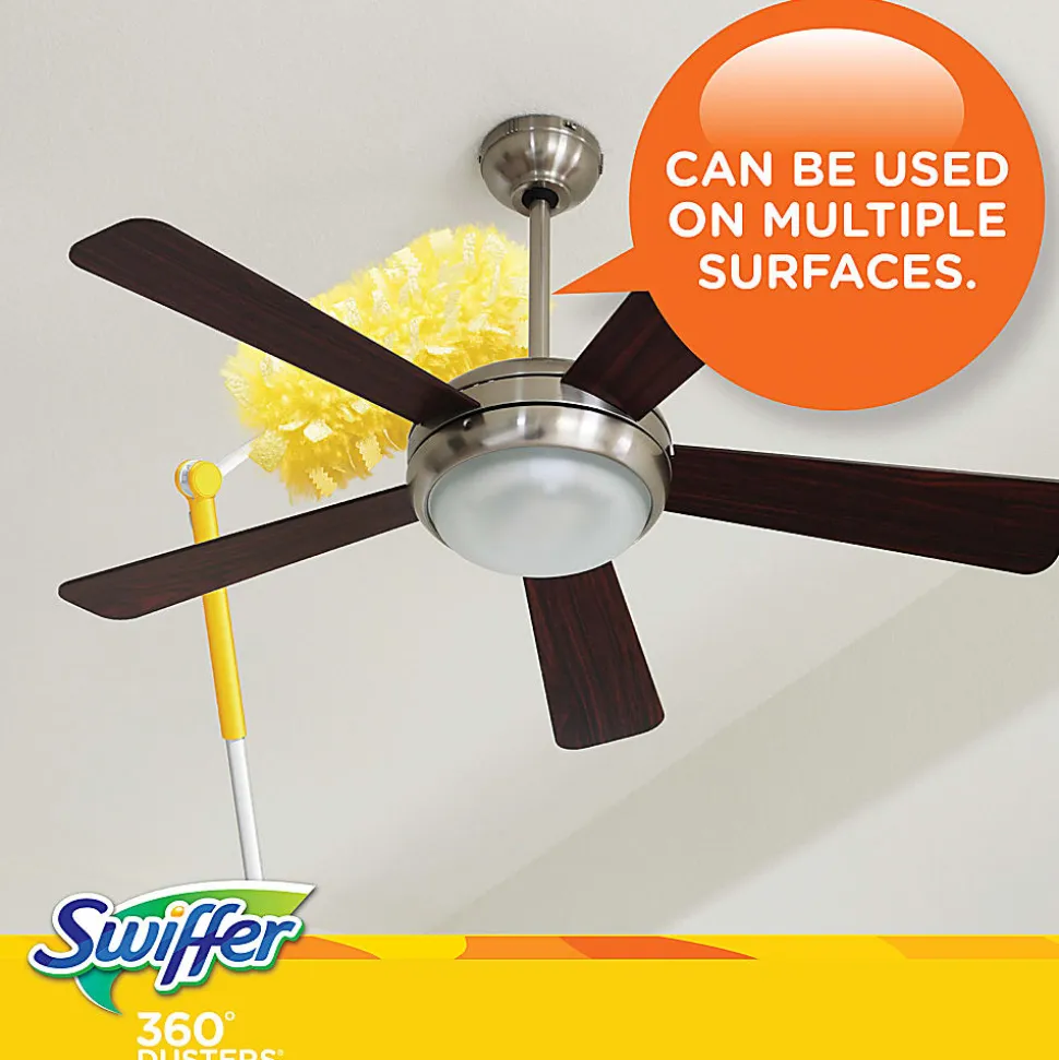 Swiffer® 360° Duster Refills, Yellow, 6 Refills Per Box, Carton Of 4 Boxes