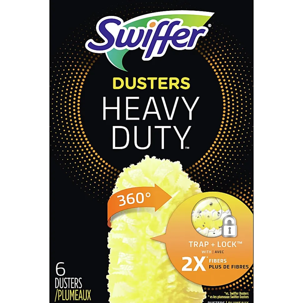 Swiffer® 360° Duster Refills, Yellow, 6 Refills Per Box, Carton Of 4 Boxes