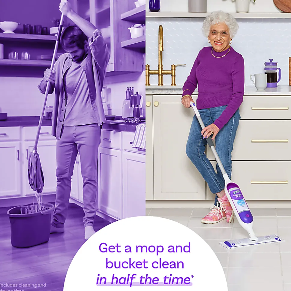 Swiffer PowerMop Multi-Surface Floor Cleaning Mopping Pad Refills, Pack Of 5 Refills