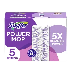 Swiffer PowerMop Multi-Surface Floor Cleaning Mopping Pad Refills, Pack Of 5 Refills