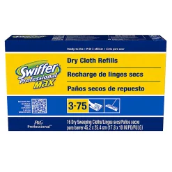 Swiffer Professional Max Dry Refill Cloth Dusting Pads, 16 Cloths Per Box
