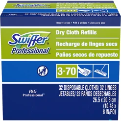 Swiffer® Professional Regular Dry Cloth Sweeping Pad Refills for Swiffer Sweeper (32 Refills per Box)