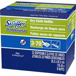 Swiffer® Professional Regular Dry Cloth Sweeping Pad Refills for Swiffer Sweeper (32 Refills per Box)