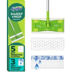 Swiffer Sweep And Mop 2-in-1 Dry + Wet Floor Mopping And Sweeping Kit, 23-1/16" x 5"