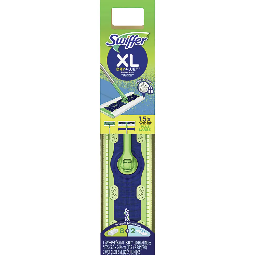Swiffer® Sweeper Dry/Wet XL Sweeping Kit, White