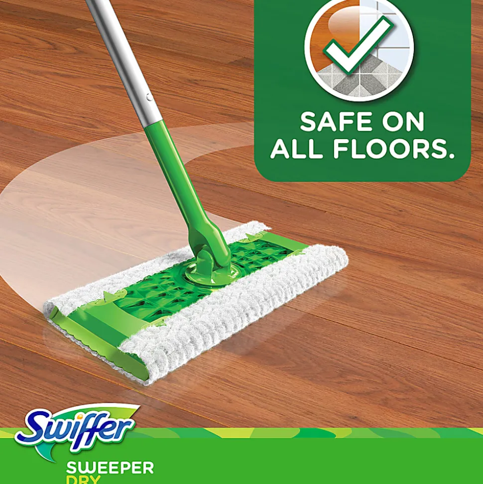 Swiffer® Sweeper Multi-Surface Dry Sweeping Cloth Refills, 6-1/8", White, Pack Of 32 Refills