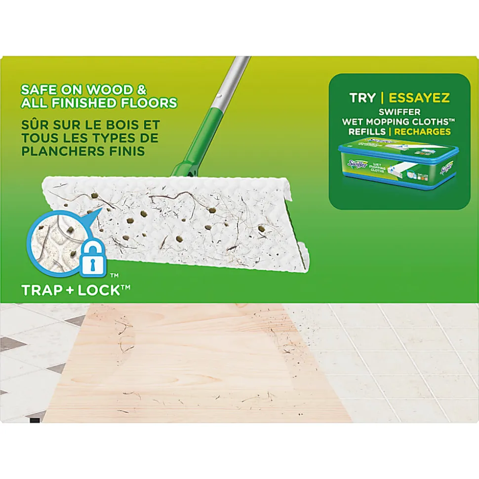 Swiffer® Sweeper Multi-Surface Dry Sweeping Cloth Refills, 6-1/8", White, Pack Of 32 Refills