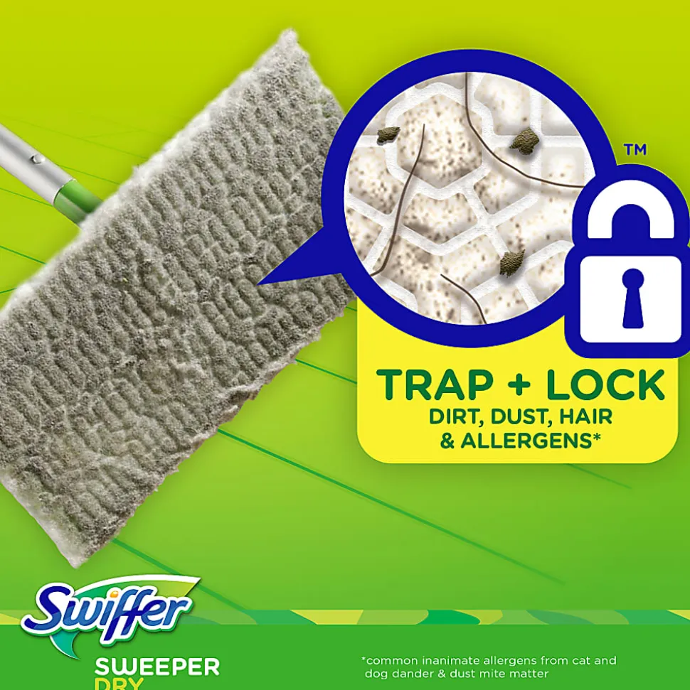 Swiffer® Sweeper Multi-Surface Dry Sweeping Cloth Refills, 6-1/8", White, Pack Of 32 Refills