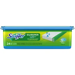 Swiffer Sweeper Wet Mopping Pad Refills, Open-Window Fresh Scent, 24 Count