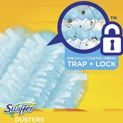 Swiffer Unscented Duster Kit - 5 pieces/Kit - 6 / Carton - Fiber - Blue, Yellow