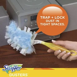 Swiffer Unscented Duster Kit - 5 pieces/Kit - 6 / Carton - Fiber - Blue, Yellow