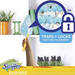 Swiffer Unscented Duster Kit - 5 pieces/Kit - 6 / Carton - Fiber - Blue, Yellow