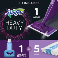 Swiffer® WetJet® Starter Kit, Purple/Silver