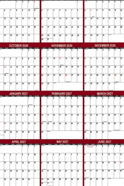 2026-2027 SwiftGlimpse Academic Monthly Wall Calendar, 18