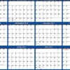 2026-2027 SwiftGlimpse Academic Monthly Wall Calendar, 32” x 48", Navy/White, July To June, Total Qty 1