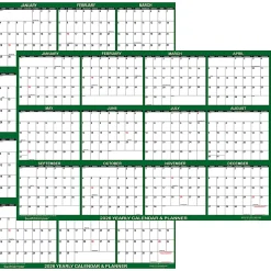 2026 SwiftGlimpse Yearly Reversible Erasable Wall Calendar, 32