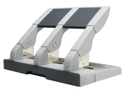 Swingline® Antimicrobial High Capacity Heavy Duty Punch, 3 Holes, 75 Sheets - 3 Punch Head(s) - 75 Sheet Capacity - 9/32" Punch Size - Gray