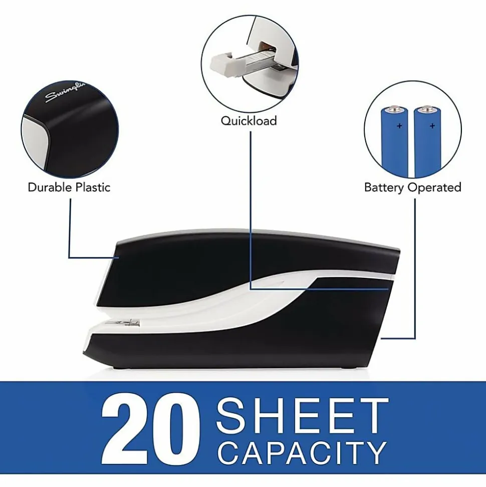 Swingline® Breeze™ Automatic Stapler, Black