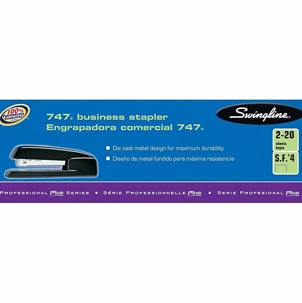 Swingline® 747® Business Stapler, 25 Sheets Capacity, Sky Blue