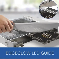 Swingline® ClassicCut Guillotine Trimmer With EdgeGlow, 25”H x 14-1/8”W x 4-5/8”D, Silver