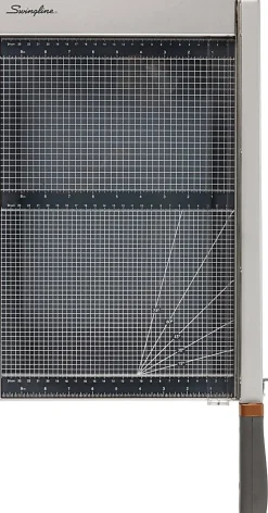 Swingline® ClassicCut Guillotine Trimmer With EdgeGlow, 25”H x 14-1/8”W x 4-5/8”D, Silver