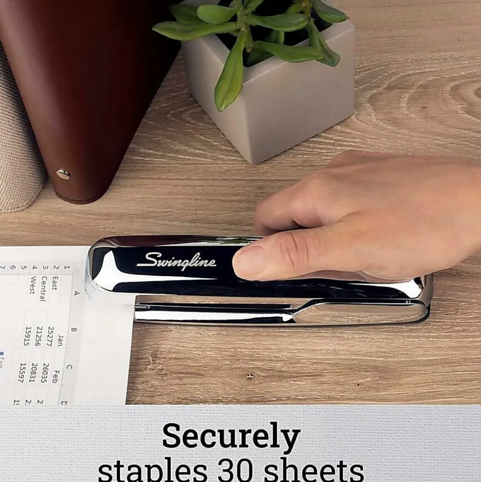 Swingline® 747® Collector's Edition, 25 Sheets Capacity, Chrome
