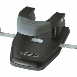 Swingline® Comfort Handle 2-Hole Punch, Black/Gray