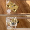 Swingline® Compact Acrylic Stapler, 20 Sheets, Half Strip, Clear/Gold