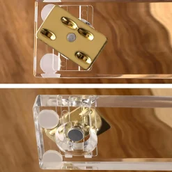 Swingline® Compact Acrylic Stapler, 20 Sheets, Half Strip, Clear/Gold