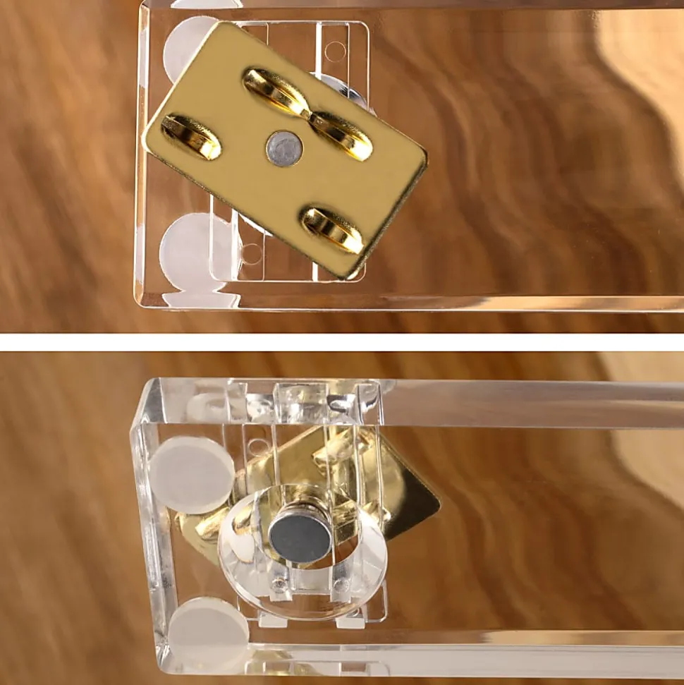 Swingline® Compact Acrylic Stapler, 20 Sheets, Half Strip, Clear/Gold