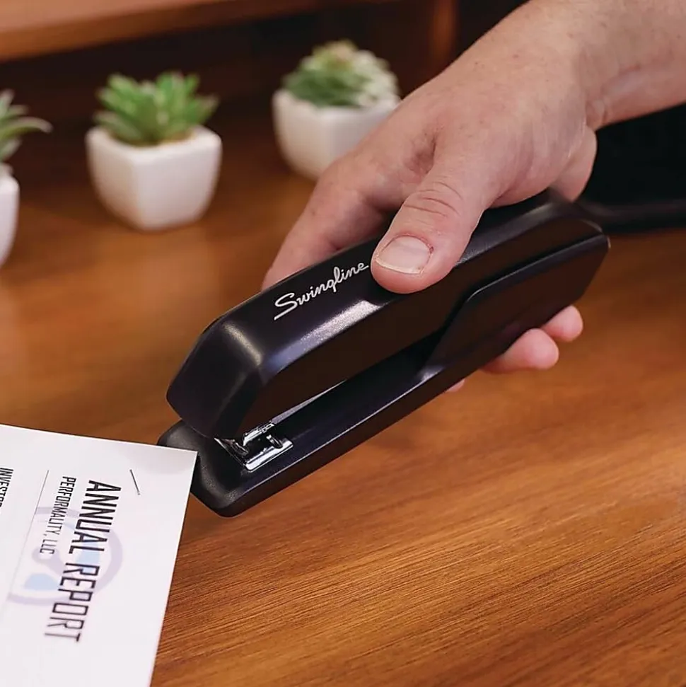 Swingline® Eco Version Standard Stapler, 15 Sheets Capacity, Black