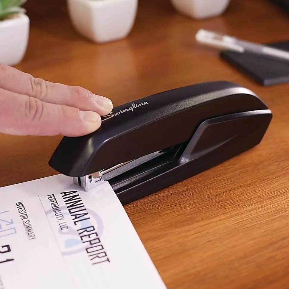 Swingline® Eco Version Standard Stapler, 15 Sheets Capacity, Black