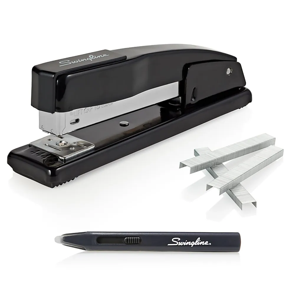 Swingline 747 Half-Strip Business Stapler, 7-1/2”, Black