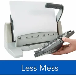 Swingline® LightTouch® Heavy-Duty Paper Punch, Charcoal/Gray