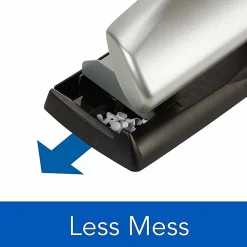 Swingline® LightTouch® High-Capacity Paper Punch, Black/Silver