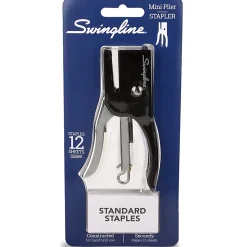 Swingline® Mini Plier Stapler Value Pack, 1,000 Staples, Black