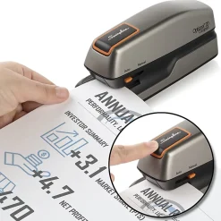Swingline® Optima® 20 Compact Electric Stapler, 20 Sheets, Silver