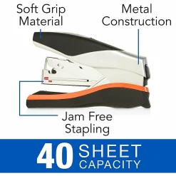 Swingline® Optima® 40 Compact Stapler, 40 Sheets Capacity, Black/Silver