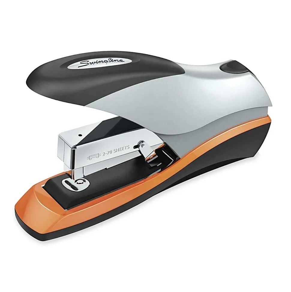 Swingline® Optima® 70 Desk Stapler, Reduced Effort, 70 Sheets, Silver