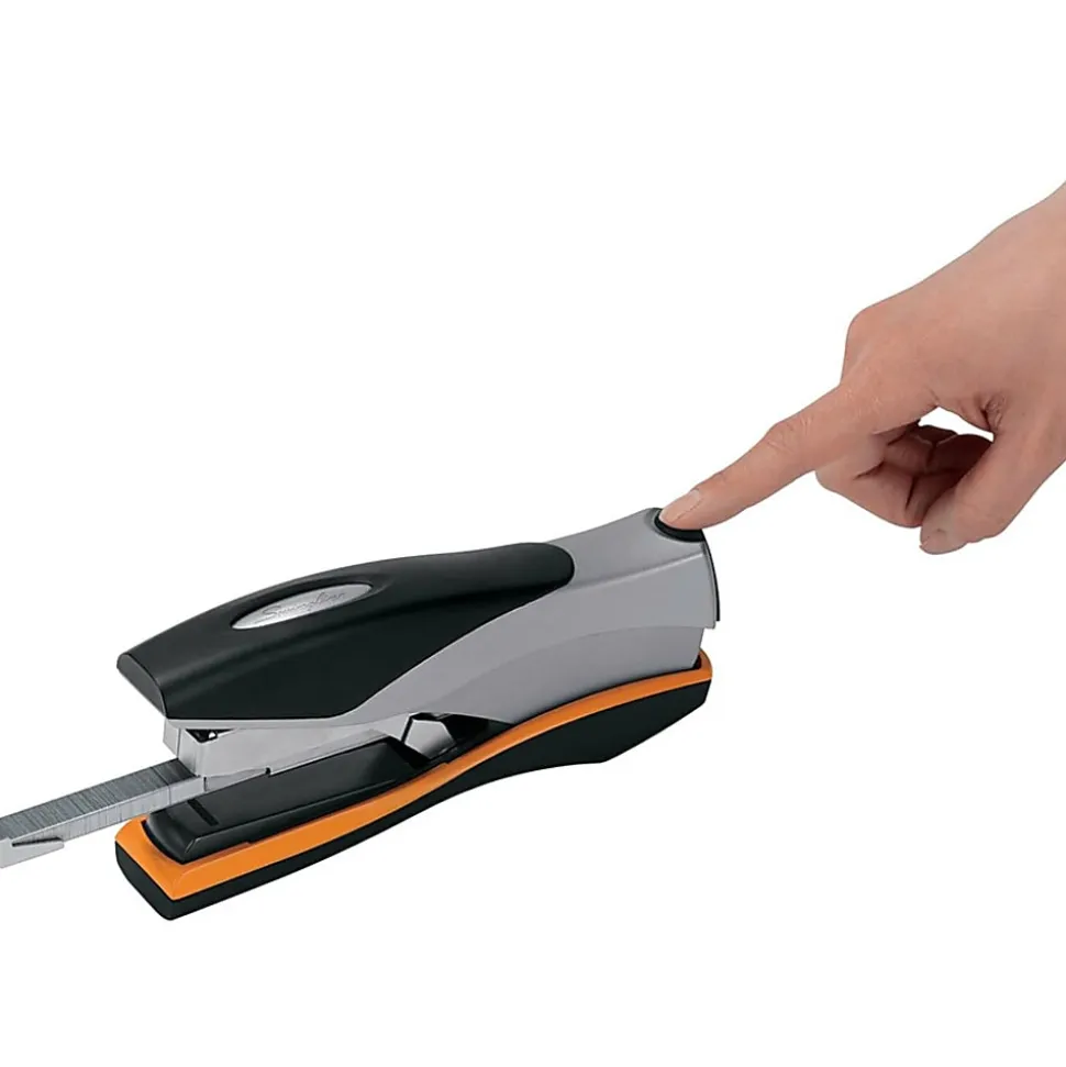 Swingline® Optima® 40 Desk Stapler, Silver/Black/Orange