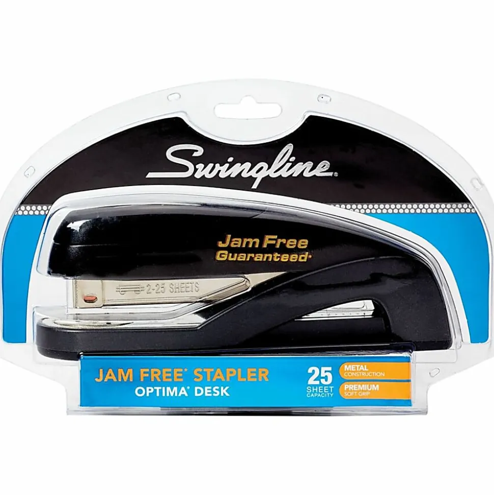 Swingline® Optima® Desktop Stapler, 25 Sheets Capacity, Graphite