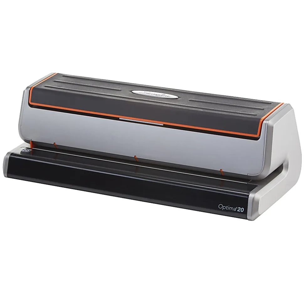 Swingline® Optima® 20 Electric Punch, Black/Silver