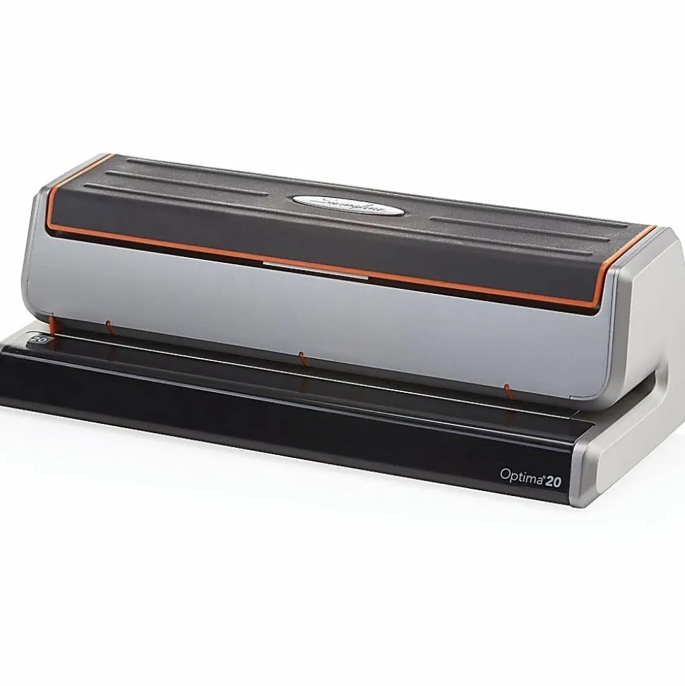 Swingline® Optima® 20 Electric Punch, Black/Silver